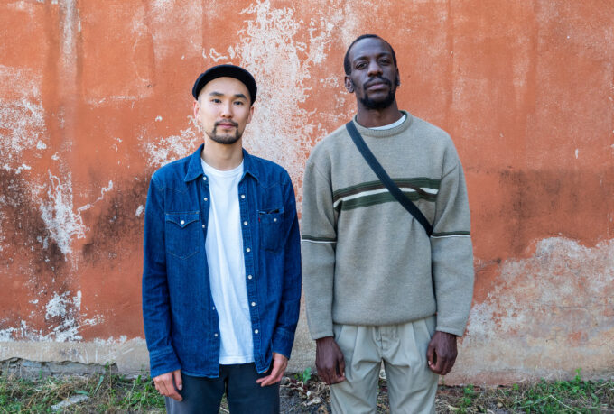 Pohot portrait de Seren Kano à droite et Andrège Bidiamambu à gauche